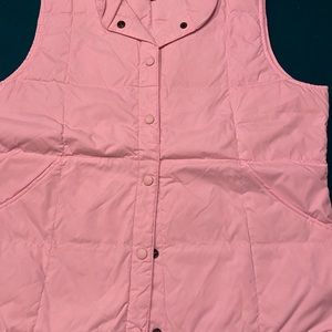 Lands End down vest. Light pink